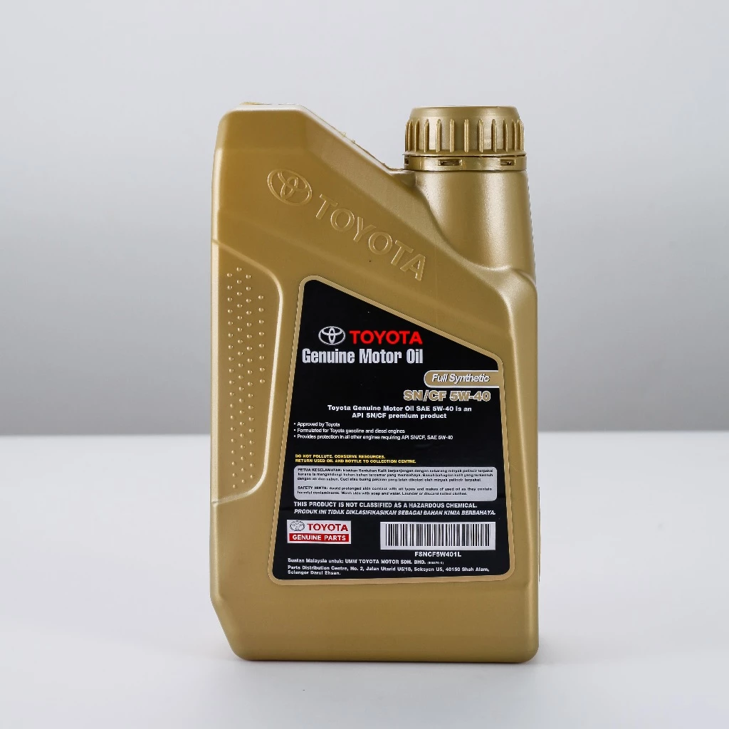 Affordable Genuine Toyota Genuine Motor Oil Full Synthetic 5W-40 1L bottle